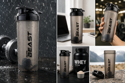 Protein Shaker Bottle - Shake. Fuel. Conquer.™