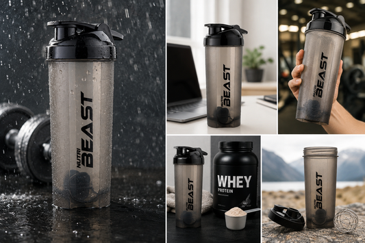 Protein Shaker Bottle - Shake. Fuel. Conquer.™